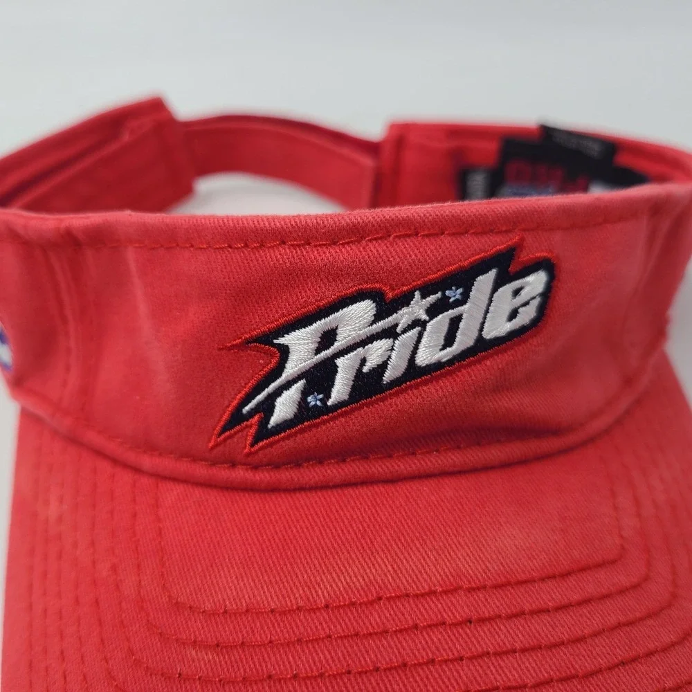 Youth USSSA Pride Visor Hat Adjustable The Game Red NPF Logo Softball Fast Pitch